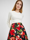 Orsay Rot-schwarzer Damen Blumen Rock von ORSAY