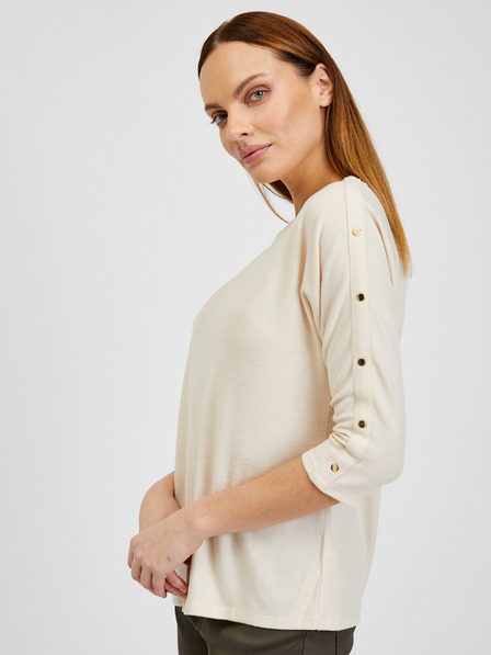 Orsay Cremefarbenes Damen-T-Shirt ORSAY