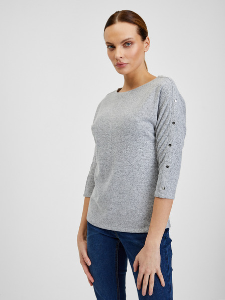 Orsay Hellgraues Damen-T-Shirt ORSAY
