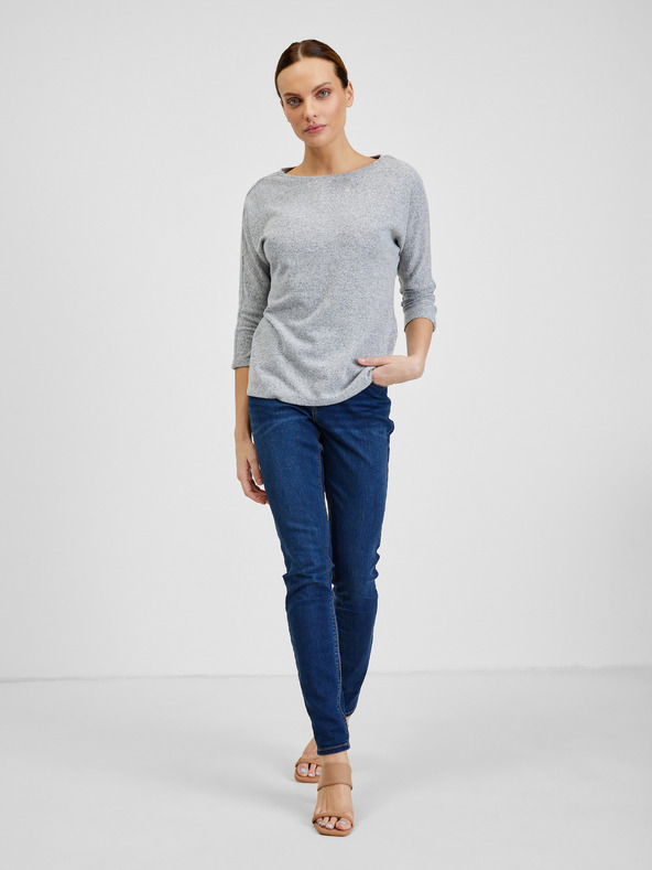 Orsay Hellgraues Damen-T-Shirt ORSAY