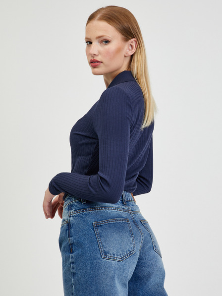 Orsay Dunkelblaues Damen-T-Shirt ORSAY