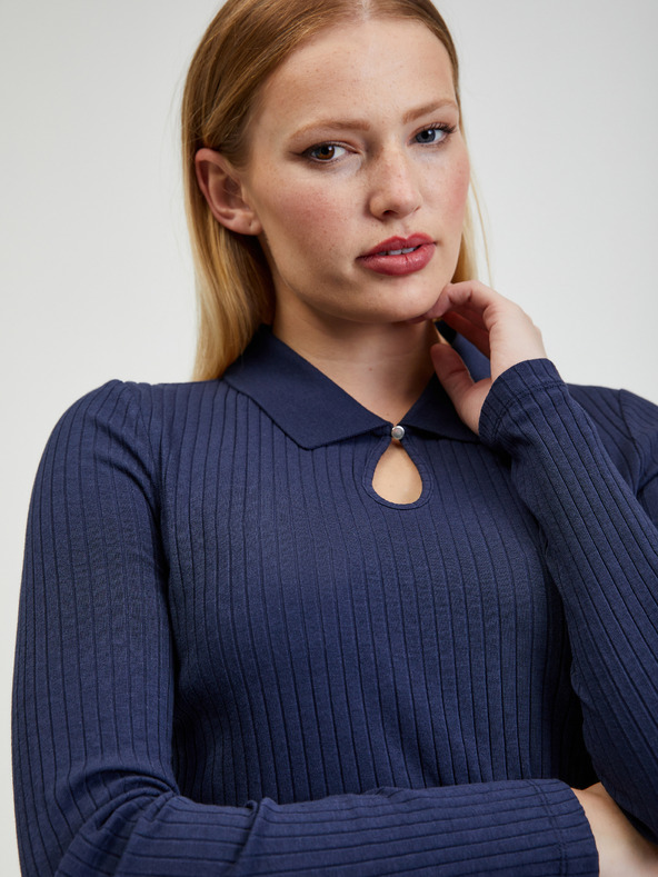 Orsay Dunkelblaues Damen-T-Shirt ORSAY