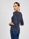 Orsay Dunkelblaues gemustertes Damen-T-Shirt ORSAY