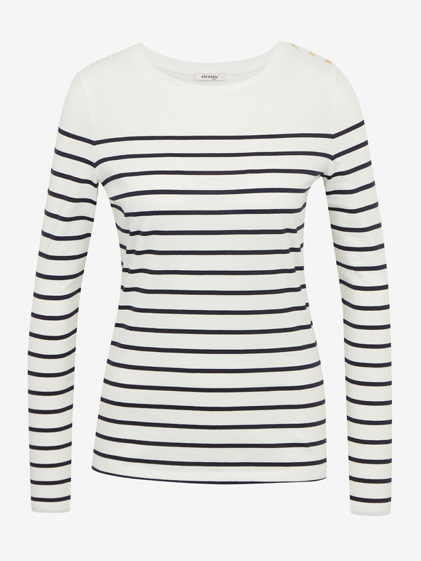 Orsay Schwarz-weiß gestreiftes Damen-T-Shirt ORSAY