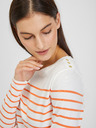 Orsay Orange-weiß gestreiftes Damen-T-Shirt ORSAY