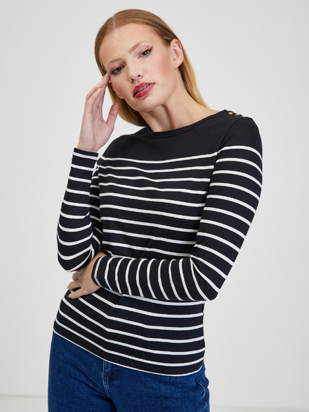 Orsay Weiß und schwarz gestreiftes Damen-T-Shirt ORSAY