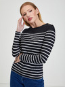 Orsay Weiß und schwarz gestreiftes Damen-T-Shirt ORSAY