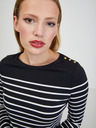 Orsay Weiß und schwarz gestreiftes Damen-T-Shirt ORSAY