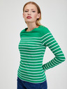 Orsay Weiß-grün gestreiftes Damen-T-Shirt ORSAY