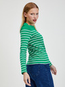 Orsay Weiß-grün gestreiftes Damen-T-Shirt ORSAY