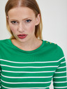 Orsay Weiß-grün gestreiftes Damen-T-Shirt ORSAY