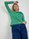 Orsay Weiß-grün gestreiftes Damen-T-Shirt ORSAY