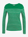 Orsay Weiß-grün gestreiftes Damen-T-Shirt ORSAY
