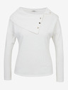Orsay Weißes Damen-T-Shirt mit dekorativen Details ORSAY