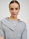 Orsay Graues Damen-T-Shirt mit dekorativen Details ORSAY