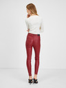 Orsay Burgunderfarbene Kunstlederhose Damen ORSAY