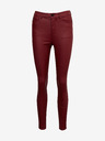 Orsay Burgunderfarbene Kunstlederhose Damen ORSAY
