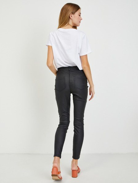 Orsay Schwarze Damen Lederhose ORSAY