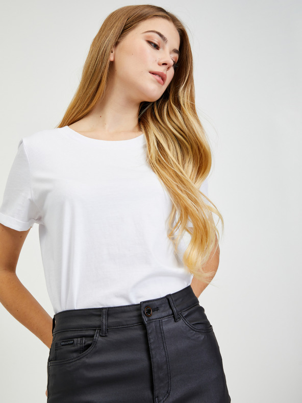 Orsay Schwarze Damen Kunstlederhose ORSAY