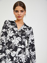 Orsay Weißes und schwarzes Damen-Blumenkleid ORSAY