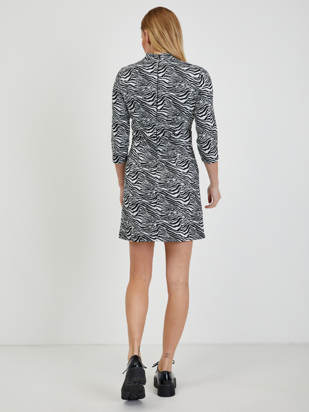 Orsay Schwarz-weißes gemustertes Damenkleid ORSAY