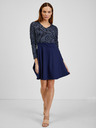 Orsay Dunkelblaues gemustertes Damenkleid ORSAY