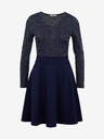 Orsay Dunkelblaues gemustertes Damenkleid ORSAY