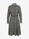 Orsay Weißes und schwarzes gemustertes Damenkleid ORSAY
