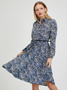 Orsay Blau-weiß gemustertes Damenkleid ORSAY