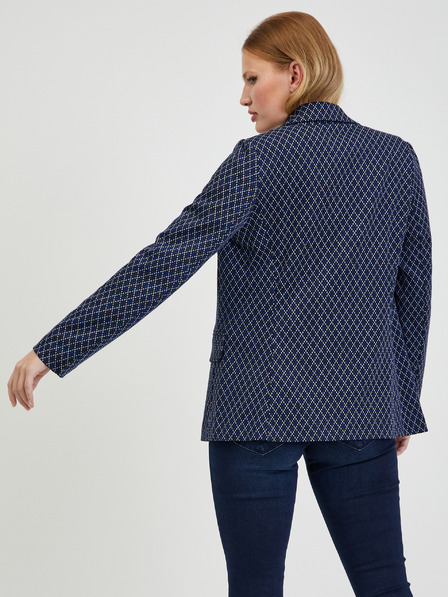 Orsay Weiß und blau gemusterte Damenjacke ORSAY