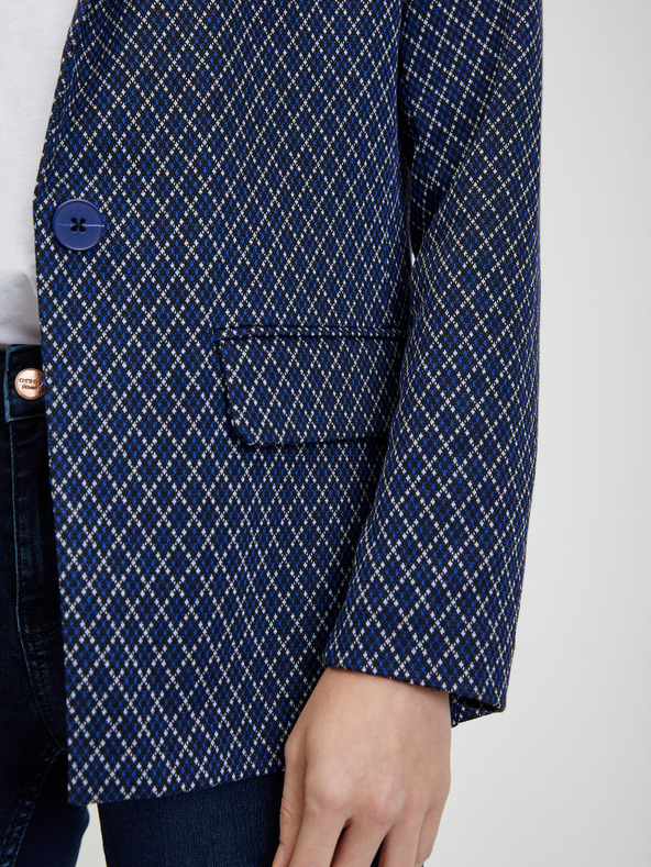 Orsay Weiß und blau gemusterte Damenjacke ORSAY