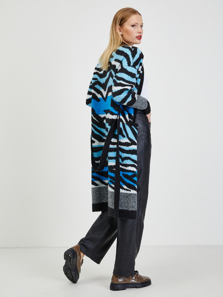Orsay Blau-schwarz gemusterte Damen Strickjacke ORSAY