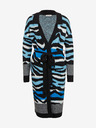 Orsay Blau-schwarz gemusterte Damen Strickjacke ORSAY