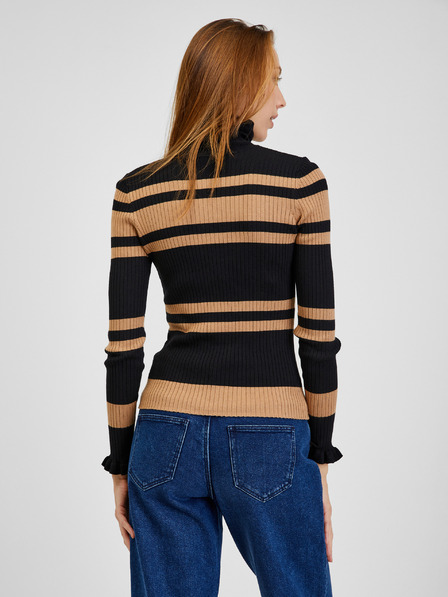Orsay Braun-schwarz gestreifte Damenstrickjacke ORSAY