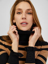 Orsay Braun-schwarz gestreifte Damenstrickjacke ORSAY