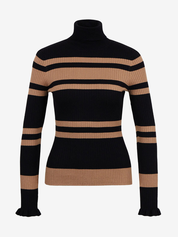 Orsay Braun-schwarz gestreifte Damenstrickjacke ORSAY