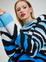 Orsay Schwarz-blau gemusterter Damenpullover ORSAY