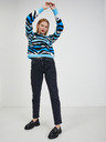 Orsay Schwarz-blau gemusterter Damenpullover ORSAY