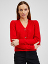 Orsay Roter Damen Cardigan mit Wolle ORSAY