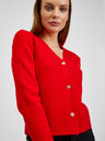 Orsay Roter Damen Cardigan mit Wolle ORSAY