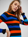 Orsay Orange und blau gestreiftes Damenkleid ORSAY