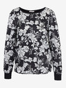 Orsay Weiße und schwarze Damenbluse mit Blumenmuster ORSAY