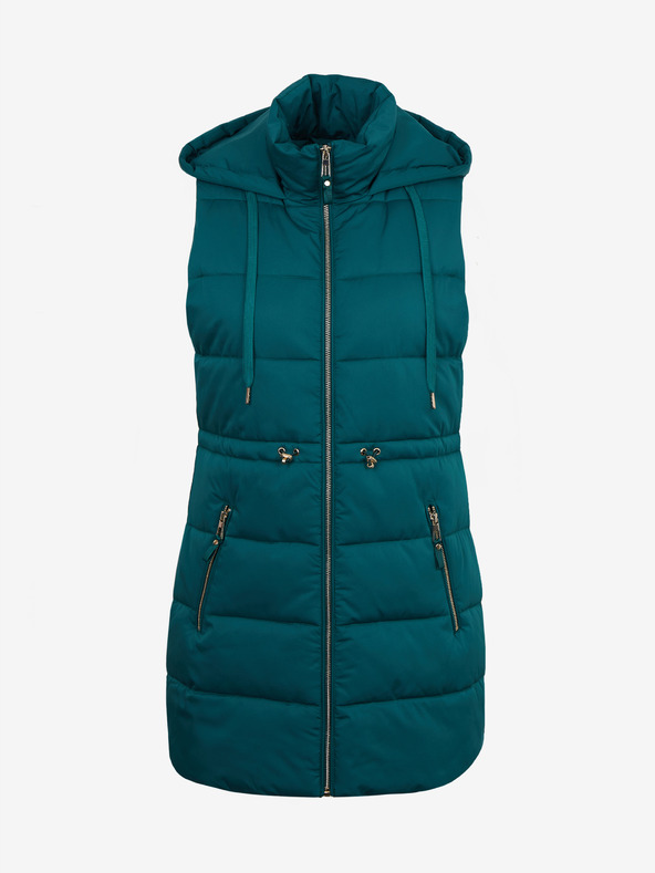 Orsay Dunkelgrüne Damen-Steppweste ORSAY