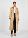 Orsay Beigefarbener Damen-Wintermantel mit Wolle ORSAY