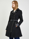 Orsay Schwarzer Damen-Wintermantel mit Wolle ORSAY