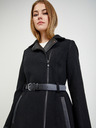Orsay Schwarzer Damen-Wintermantel mit Wolle ORSAY