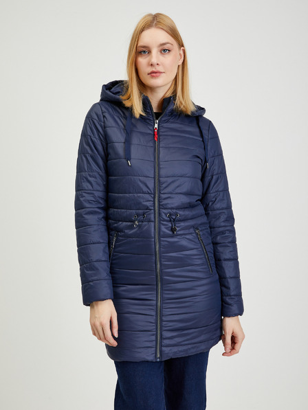 Orsay Dunkelblauer leichter Damen Steppmantel ORSAY