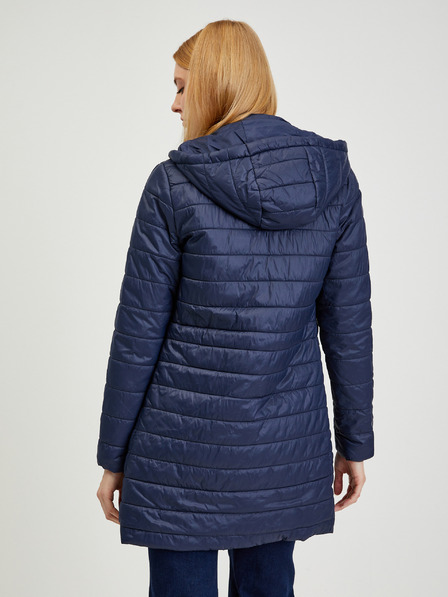 Orsay Dunkelblauer leichter Damen Steppmantel ORSAY