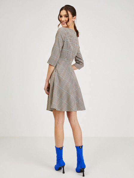 Orsay Braunes kariertes Kleid ORSAY
