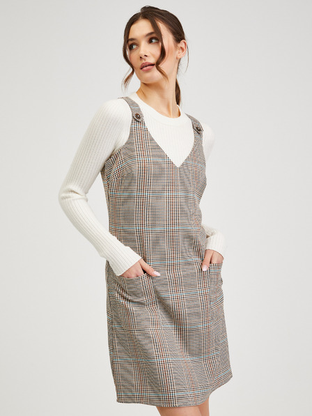 Orsay Braunes kariertes Kleid ORSAY